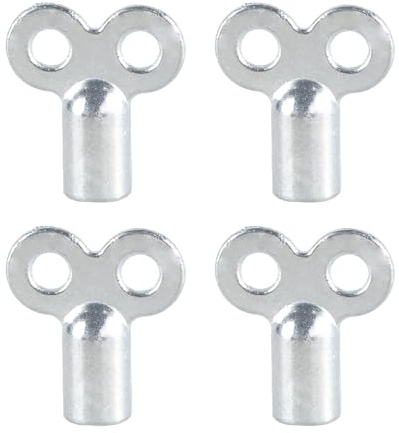 XINGLIDA Set of 4 Radiator Bleeder Wrenches Square Socket Radiator Key for Easy Ventilation and Noise Reductions in Tight Space