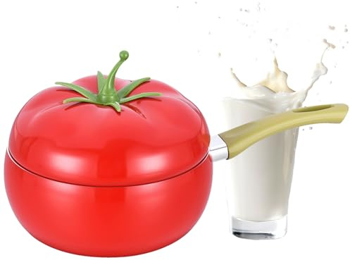 Piccole Pentole Da Cucina,Casseruola per Verdure e Frutta a Cottura Lenta - Casseruola Da Sobbollire Con Coperchio,Per Induzione Fornelli Elettrici Piano Cottura Cucinare Friggere Cucina Latte Zuppa