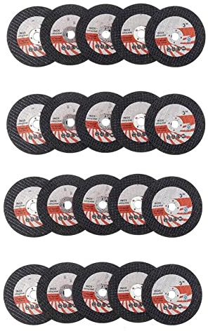 ISTOVO 20 Pezzi Mini Disco da Taglio da 75 mm Circolare Nel Resina per Smerigliatrice Angolare con Foro da 10 mm Disco da Taglio per Piastrelle Nel Legno