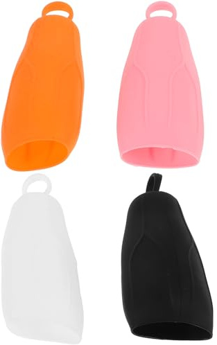 CALLARON Silicone Travel Bottle Covers Elastic Sleeves for Leak Proofing 4pcs with Stretchable Design Multipurpose Travel Containers for Toiletries