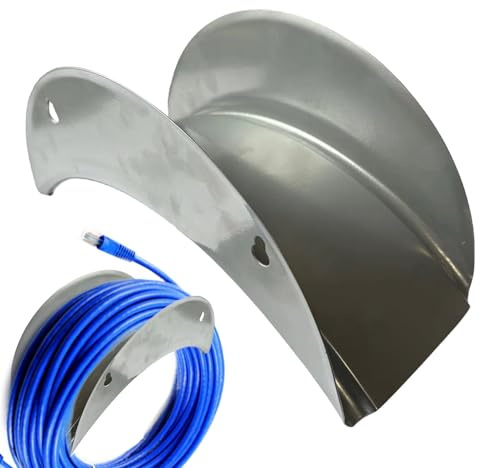 Yard Garden Expandable Water Hose Storage – Heavy Duty Iron Hose Rack Hanger Stand | Metal Garden Hoosse Holder – Quick Easy Install – Extends Life Reel Hook