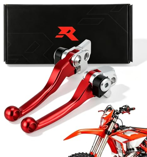 BIUGERCN Leva Frizione Moto Dirt Bike Leva Freno Frizione Pieghevole Regolabile per Beta RR 300 2T 300 X-Trainer RR 350 390 RR 430 4T Enduro Dirt Bike Motocross Rosso