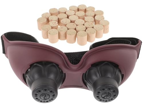 TOPPERFUN Masajeador de Ojos Moxa para Cuidado Ocular Suave, Material Pp y Silicona, Alivio de Fatiga Hogar y Salón de Belleza, 1 Set