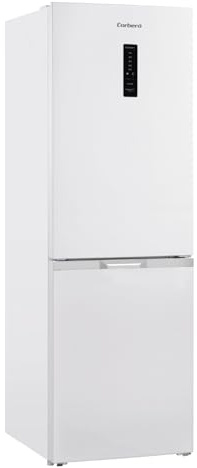 Corberó - Frigorífico Combi | CCH326DW | 293 L | 186 cm | No Frost | Motor Inverter | Display en Puerta y Función Súper Enfriamiento | Silencioso 39db | Blanco