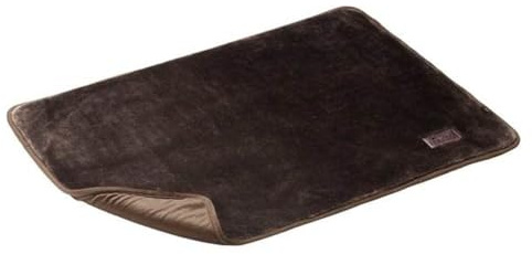 HUNTER Konstanz Hundedecke, Plüschdecke, edel, samt-weich, 100 x 70 cm, braun