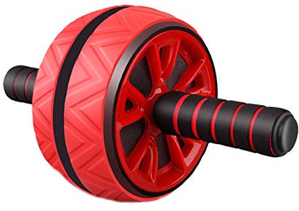 Livecitys Bauchroller Rad Bauchtrainer Rutschfest Leise Unisex Training Roller Rad für Abdominal Core Training Rot