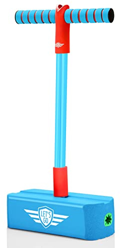 Stfitoh Pogo Stick for Boys Toys forAge 3-12, Outdoor Garden Toys for Boys & Girls Age 3-12 Christmas Xmas Gifts for Boys Age 3-12 Birthday Space Hopper Fun Games for Kids Bright Blue