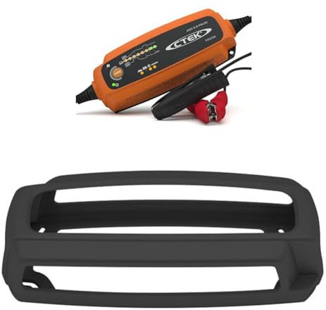 CTEK 5.0 POLAR, Batterieladegerät 12V 5A,Für Extreme Kälte & Protect Bumper: Rutschfester Gummischutz für Ihr CTEK Batterieladegerät - Perfekter Schutz für Ihr Fahrzeug und Ladegerät