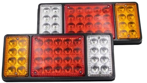 HONGYISM Feu arrière camion Feu Arrière À LED, De Freinage, Recul, Clignotant, Voiture, Bateau, Remorque, Camion, Fourgonnette, Camping-car, Étanche