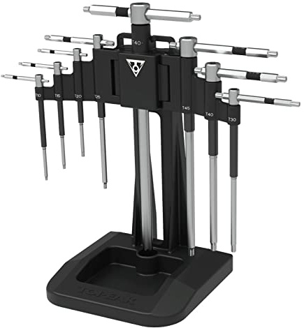 Topeak T-Torx Speed Wrench Werkzeug-Set aus gehärtetem Stahl mit Werkzeughalter, 15410052