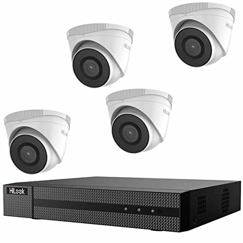 HiLook IK-4248TH-MH/P IK-4248TH-MH/P LAN IP Surveillance Camera Set 4 Channels with 4 Cameras 3840 x 2160 Pixel