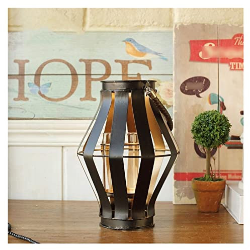 HEXEH Kerzenhalterhalter Europäischer Stil Kerzenhause Home Schmiedeeisen Retro Candlestick Lantern Art Candlestick Geburtstagsgeschenk Hochzeit Ornamente Kandelaber (Size : A)
