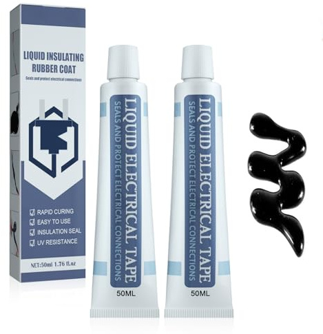 Fengyang® 2 st flytande isolerande gummi, vätskeisoleringstejp, isolering elektriskt tätningsmedel, flytande isoleringsband, vattentät snabbtorkande, hög temperatur