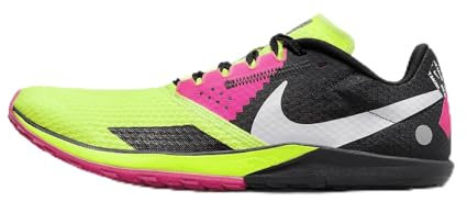 Nike Zoom Rival Waffle 6 picos de distancia para pista y campo (DX7998-70), Volt/Blanco-Negro-Hiper Rosa, 40 EU