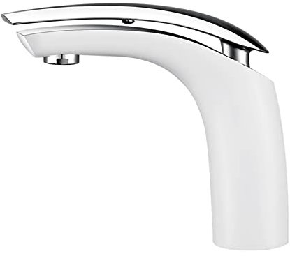 Badarmaturen Compatible with Waschbecken 1 Loch hoch, Badarmaturen Einloch Messing, Badarmaturen Compatible with Waschbecken 1 Loch Weiß, Hohe Badarmaturen Compatible with Waschbecken 1 Loch,Weiß B,f