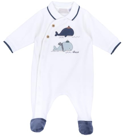 Chicco, Tutina Neonato in Calda e Morbida Ciniglia, con Comoda Apertura Frontale, Ideale per l'Inverno, Abbigliamento Bambino 0-24 Mesi, Designed in Italy