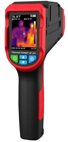 Suoumwa -521 Caméra Thermique Caméra Infrarouge Portable Affichage Numérique Détecteur de Chauffage Imageur de Température Portable