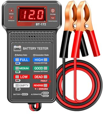 Battery Health Diagnostic Tool Cranking Charging Testing Device For Motorbike Car Quick Assessment Electrical Parameters ABS Battery Tester