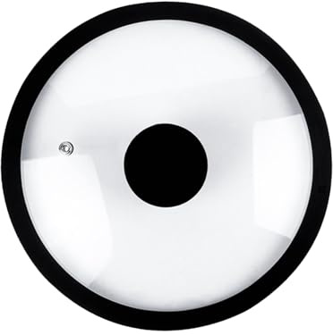 Silikon-Ersatz-Pfannendeckel, Topfdeckel für Bratpfannen, Töpfe, 33 cm, Schwarz