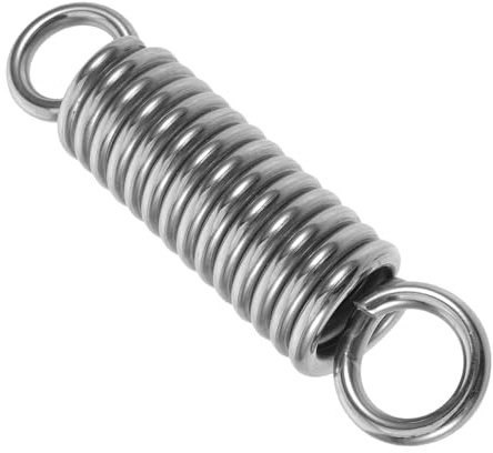 UPKOCH Resorte para Columpio de Porche de Acero Inoxidable 304 Muelle Antichoque de 6 MM Grosor y 150 MM Longitud Extensión para Hamacas y Sillas Colgantes con Ganchos Giratorios