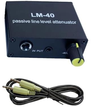 Asukohu Passive Line Levels Attenuator Microphone Electric Guitar Highly Low Levels Converter for Output Signals Sound Card USB