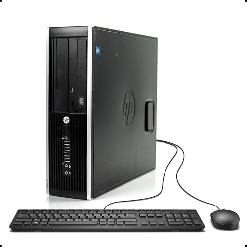 HP EliteDesk 8300 SFF - Ordenador de sobremesa, Intel Core i3-3220 6-Core 3.0GHz, 8 GB de RAM, disco duro de 500 GB, teclado QWERTY US, Win11 Pro (reacondicionado)