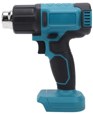 Eminchu Cordless Heat Gun, Adjustable Temperature and Airflow Digital LCD Screen Hot Air Gun, Battery Operated Heat with Safety Lock, Ideal for Shrink Tubing, PVC Wrap & Craft