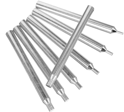 GAROZATION Set di 7 Bastoncini in Metallo Argento per Lucidatura Gioielli Funzione di Levigatura e Lucidatura, Accessorio per Creazione e Rifinitura di Pietre Preziose