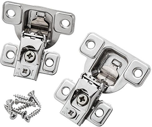 Salice® excen-three bisagras, 106 grado apertura, superposición de 3/4 