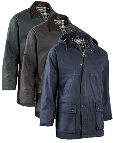 Hunter Outdoor Bolton Wachsjacke, gepolstert, Unisex, für Reiten, Schießen, Jagd, Angeln, Landwirtschaft, Wachsjacke