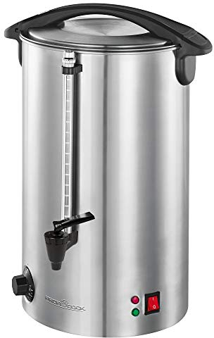 ProfiCook Máquina para hacer bebidas calientes 7 l, con carcasa de acero inoxidable de calidad, Calentar y mantener caliente, Máquina para hacer té y café, PC-HGA 1196