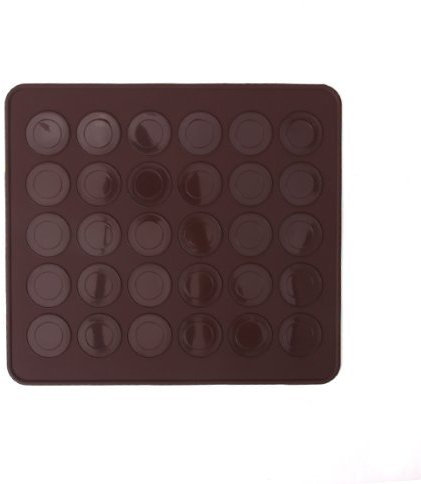 Inzopo Moule à macarons en silicone 30 cercles Couleur aléatoire