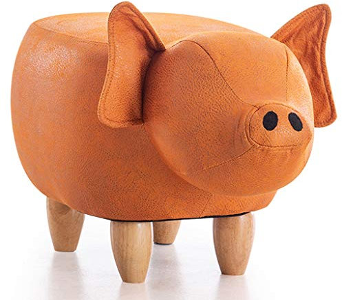 Sitzhocker Tierhocker Für Kinder ,Cartoon Low Stool Fußschemel Für Wohnzimmer, Kreative Haushalt Niedliche Tier Schuhbank, Moderner Minimalistischer Sofahocker ( Color : Orange , Size : 66*36*34cm )