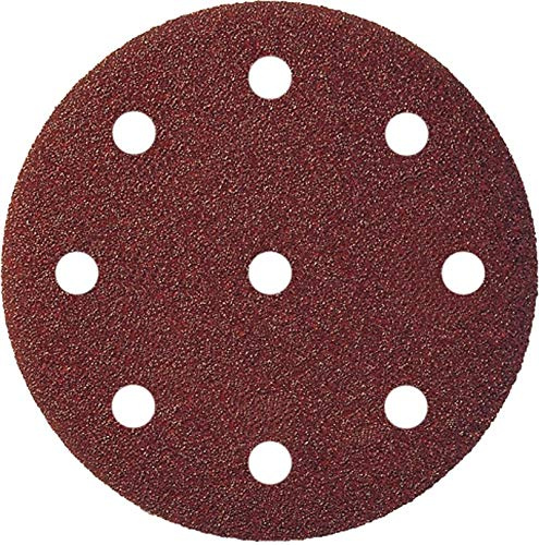 Klingspor PS 22 K Schleifscheibe/Klett Schleifscheiben Schleifpapier | Ø 125 mm (GLS 27) | 9 Loch | 50 Stück | Körnung/Korn: 150 (50 Scheiben)