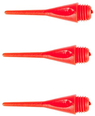 Punte per freccette da 50 pezzi, punte per freccette in plastica, punte per freccette in plastica morbida professionale, punte per freccette in plastica 2BA per bersagli elettronici (rosso)