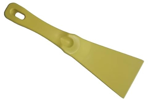 Detekterbar handskrapa, spatel, skrapa, 75 mm bred, 250 mm lång (gul)