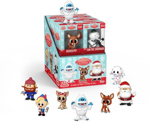 Funko Pop! Minis: Holiday - Rudolph The Red-Nosed Reindeer, Display Case of 12 Vinyl Figures