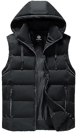 Didadihu Ärmellose Weste Herren : Kapuze Arbeitsweste Plüsch Steppweste Winterweste Herbst Winter Wärme Ärmellos Jacke Vest Pufferweste Stehkragen Warm