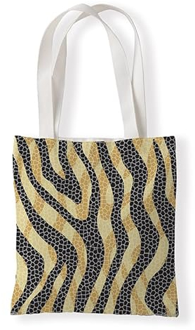 Jutebeutel Abstraktes Gelb Schwarz Tote Bag Baumwolle Hanf Stoffbeutel Große Kapazität Stofftasche Faltbar Jutetasche Langlebig Baumwolltasche Bedruckt Stoffbeutel zum Bemalen Waschbar 30x40cm/1 Pcs