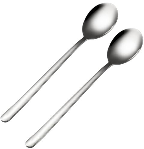 Cuillères à soupe, 2 cuillères à soupe en acier inoxydable, pour le riz, les soupes, les desserts, la maison, la cuisine ou la salle à manger