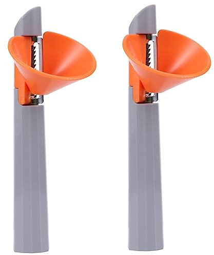 POPETPOP 2piezas Pelador Multifuncional De Frutas y Verduras Mango De Plástico Rallador De Patatas Zanahorias y Pepinos Utensilio De Cocina Práctico y Compacto