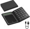 Teclado numérico Bluetooth con calculadora & trackpad - Teclado numérico inalámbrico portátil, Plegable y Recargable de 23 Teclas, Teclado inalambrico numerico, Entrada de Datos y cálculo, trackpad
