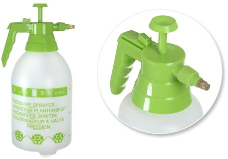 NORDIQ - Pulverizador Agua 3L con Bomba de Presión – Pulverizador Plantas Jardín para Agua, Fertilizantes – Fumigadora con Boquilla Ajustable y Mango Ergonómico para Uso Interior y Exterior