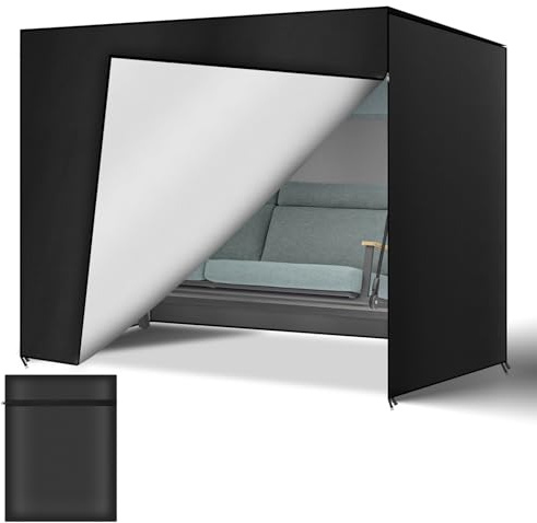 AOOWU Funda para columpio de jardín resistente a desgarros, agua, viento y rayos UV, 210 x 150 x 150 cm