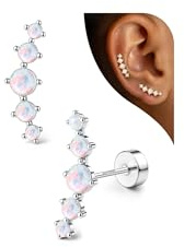 Adramata Örhängen i 925 Silver Helix-piercings Hypoallergen Örhängen För Kvinnor