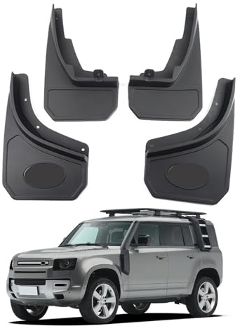 WTNZBAEM Paraspruzzi Anteriori e Posteriori compatibili con Land Rover Defender 90 110 130 2020-2024. Paraspruzzi, parafanghi, 4 Pezzi.(for Defender 90 110)