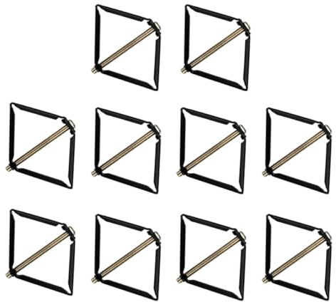 AUTSUPPL Reparador de Cajas Eléctricas Tipo 86, 10 Piezas de Tornillos y Varillas de Soporte de Metal Resistente Anticorrosión para Enchufes y Interruptores de Pared, Herramienta