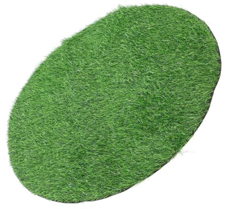 WOFASHPURET Kunstgras Rasenteppich Rund 2,5cm Höhe Wasserabweisend für Terrasse Garten Outdoor Tischdeko Grün Kunststoff