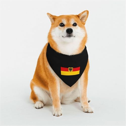 Hundeschal Flagge Deutschlands Weiches Haustier Bandanas Waschbare Hundehalsband Für Welpen Katzen Geburtstag
