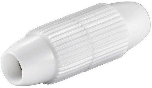 CABLEPELADO Raccordo cavo coassiale a vite | Cavo coassiale TV | Prolunga cavo antenna | Connessione interna a vite | 75dB | PVC | Bianco | Adatto per cavi Antenna IEC